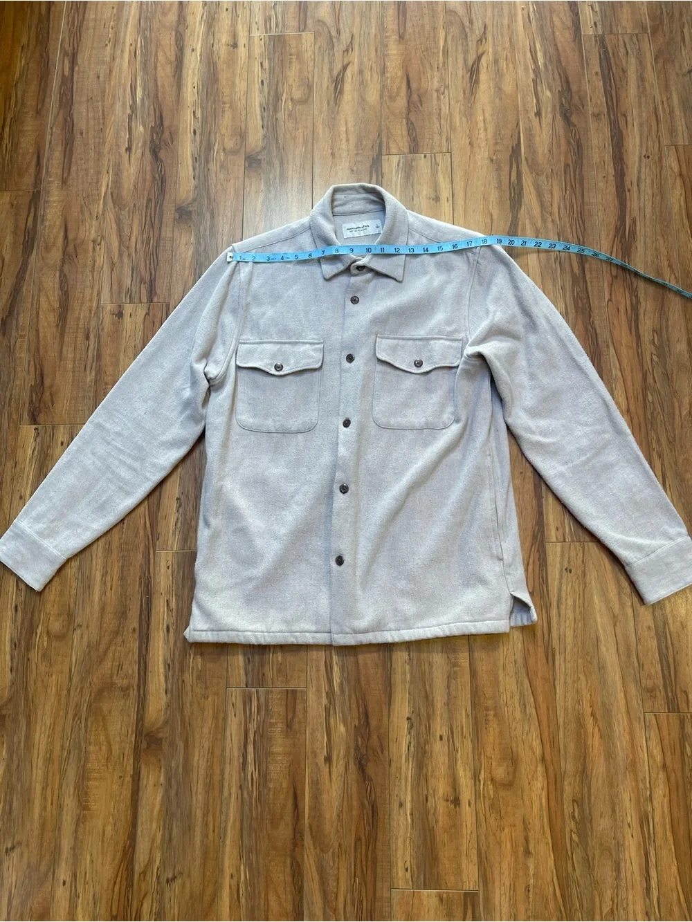 Abercrombie & Fitch Soft A&F Collection Cotton Blend Shirt Jacket Shacket Size L